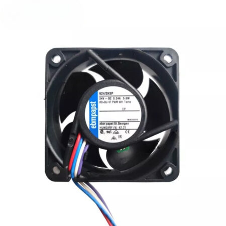 New Ebmpapst 624/2H3P DC 24V 5.6W 0.24A 60*60*25MM 4-Wires PWM Axial Cooling Fan