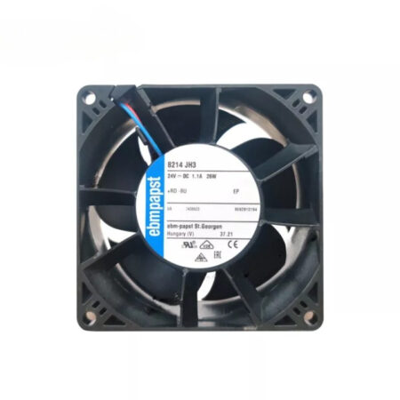 New Ebmpapst 8214JH3 DC 24V 26W 1.1A 80*80*38MM 2-Wire 112CFM Axial Cooling Fan