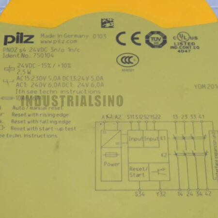 New For 750104 PILZ PNOZ s4 24 VDC 3n?o 1n/c Safety Relay