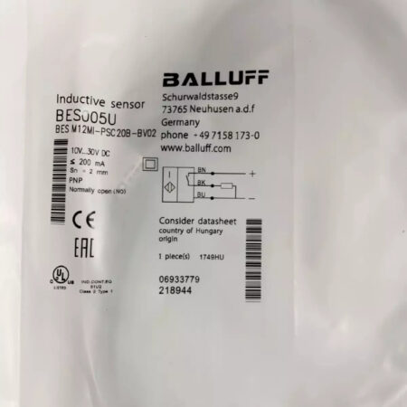 One New Balluff BES M12MI-PSC20B-BV02