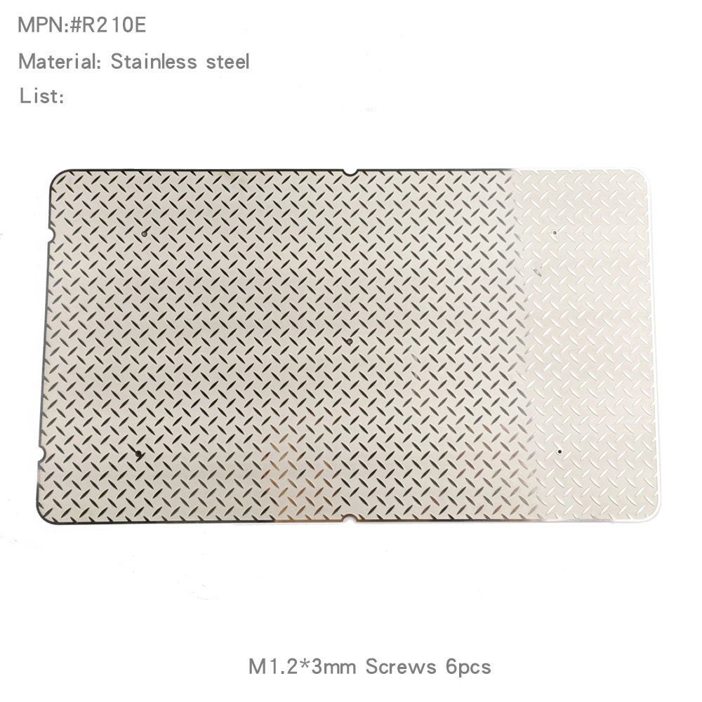 Chequered Diamond Plates Panels Protection Gloss Mirror Sheets for YK4107 Hood - Image 6