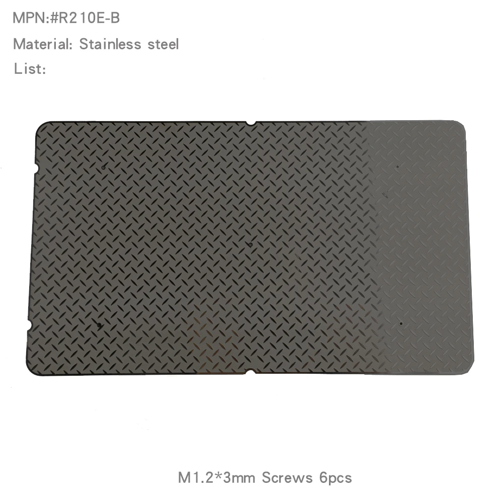 Chequered Diamond Plates Panels Protection Gloss Mirror Sheets for YK4107 Hood - Image 3