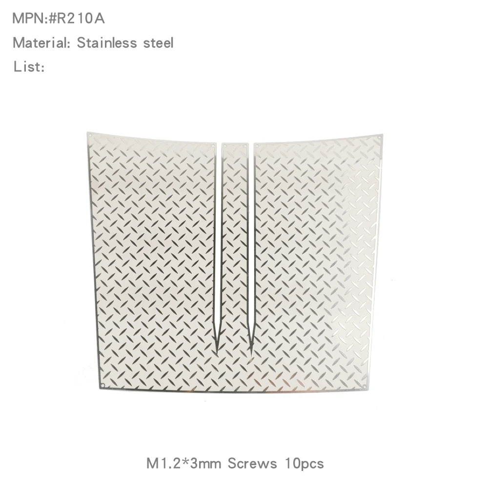 Chequered Diamond Plates Panels Protection Gloss Mirror Sheets for YK4107 Hood - Image 12