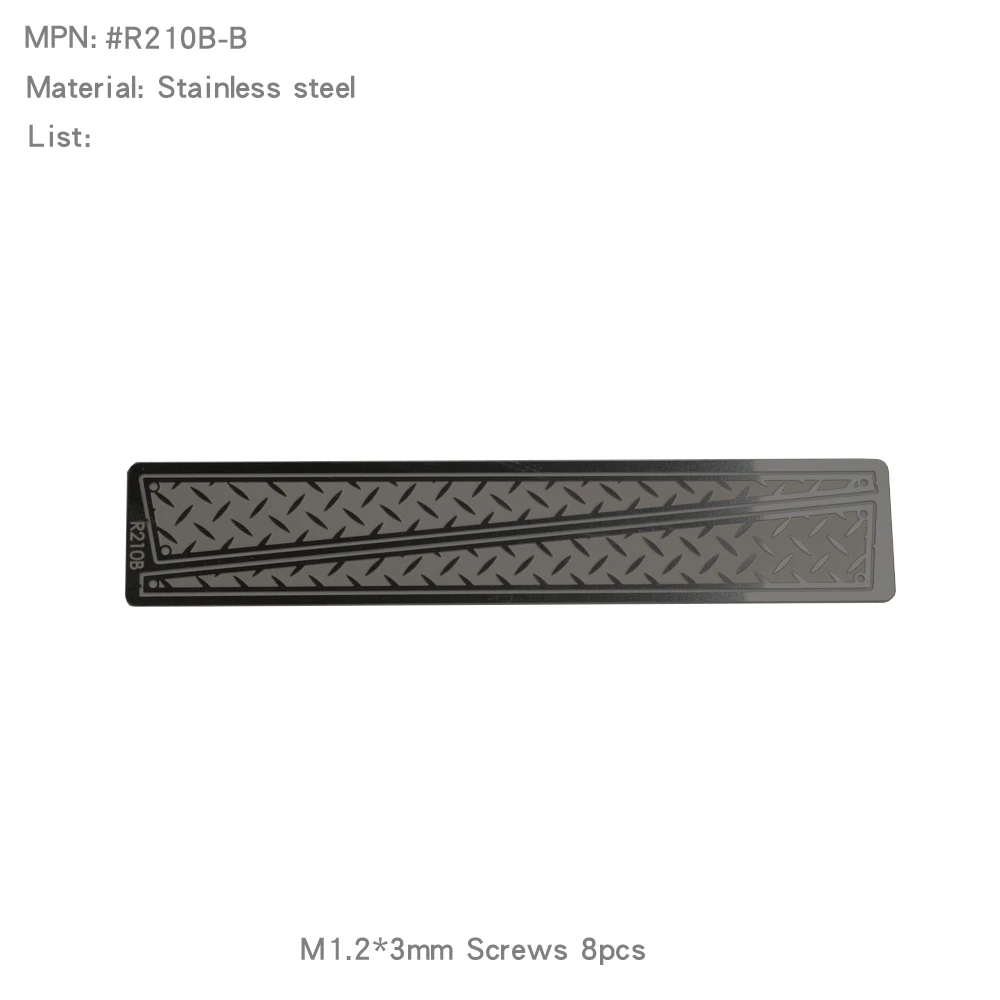 Chequered Diamond Plates Panels Protection Gloss Mirror Sheets for YK4107 Hood - Image 11