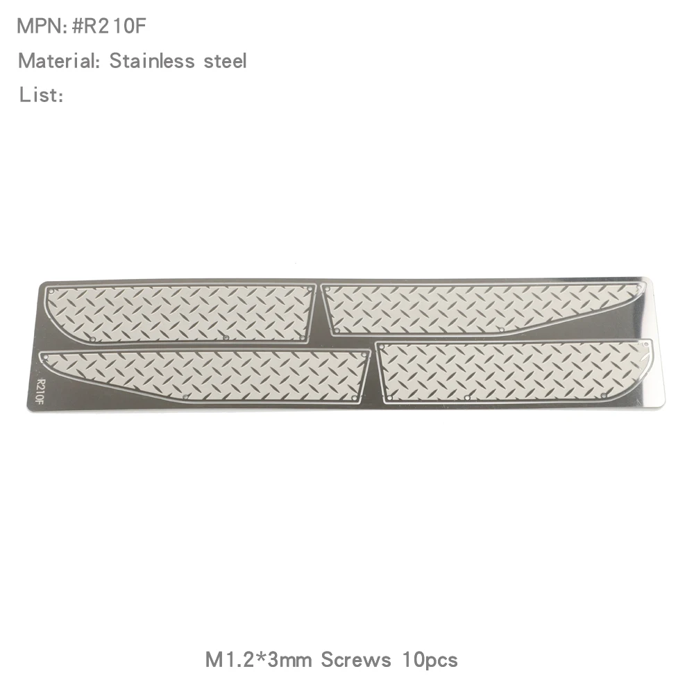 Chequered Diamond Plates Panels Protection Gloss Mirror Sheets for YK4107 Hood - Image 4