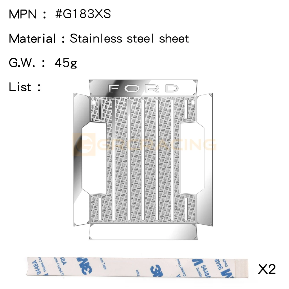 Diamond Stainless Steel Sheets for Traxxas TRX4M Ford F150 Trunk Bed Upgrade - Image 4