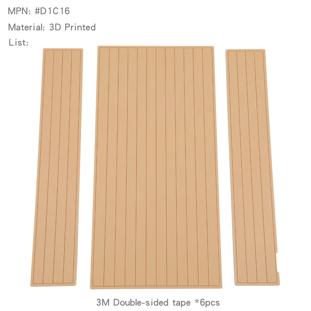 Wood Color Decorative Panels 3D Printed for Wild-Defender RD110 Pickup Upgrade - Image 3
