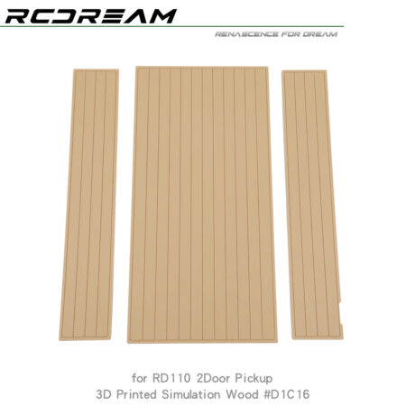 Wood Color Decorative Panels 3D Printed for Wild-Defender RD110 Pickup Upgrade