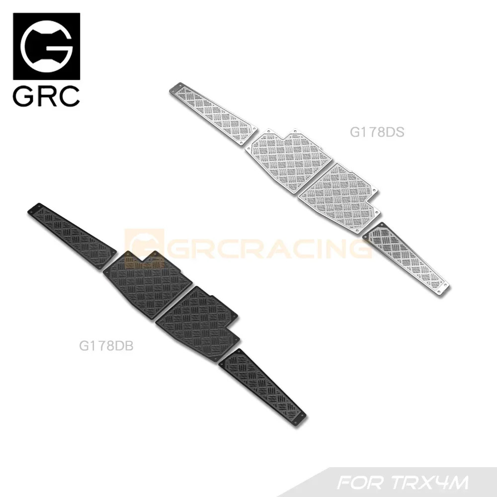 1/10 Stainless Steel Decorative Sheets for TRX4m Defender Bumper Upgrade