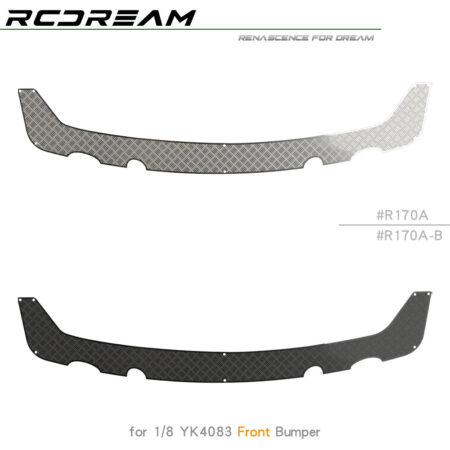 1/8 Protective Chequered Plate Anti Skateboard for YK4083 Bronco Bumper Upgrade
