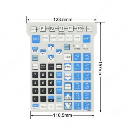 A05B-2255-C100 C101 Membrane Keypad for Fanuc AWE2 Right Light Teach Pendant