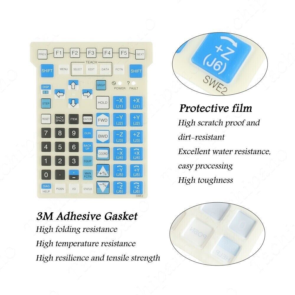 A05B-2518-C100 C212 Membrane Keypad for Fanuc SWE2 Teach Pendant Right Light - Image 6