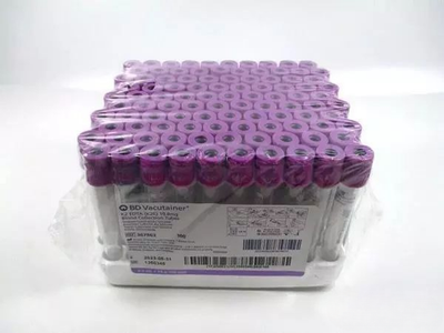 BD Vacuum Anticoagulant Tube K2EDTA 367841 367863 367525 2 4 6 10ml 100PCS