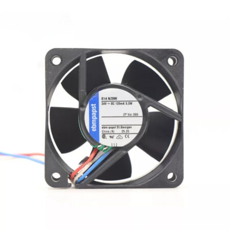 Ebmpapst Fan 614N/2HH Axial Fan DC 24V 3W 60x60x25mm 125mA Inverter Cooling Fan