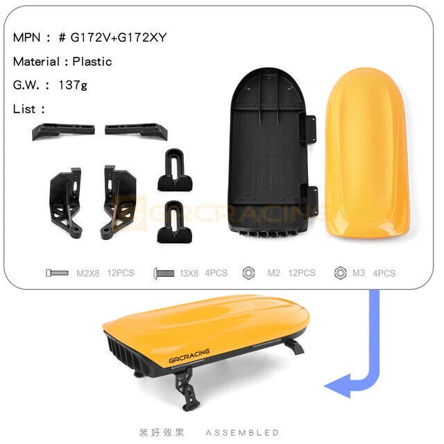 GRC Roof Luggage V-Bracket Stretching Simulation Retrofit with Rails Luggage - Image 4