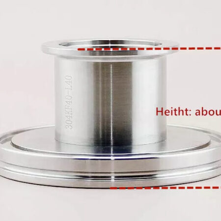 ISO to KF Vacuum Reducer Straight Conical Adapters Stainless Steel Flange
