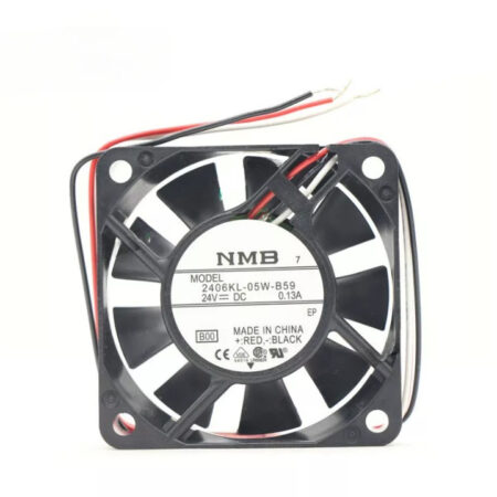 New NMB 2406KL-05W-B59 Axial Fan DC 24V 0.13A 60*60*15mm 3-wires CNC/ Fanuc Fan