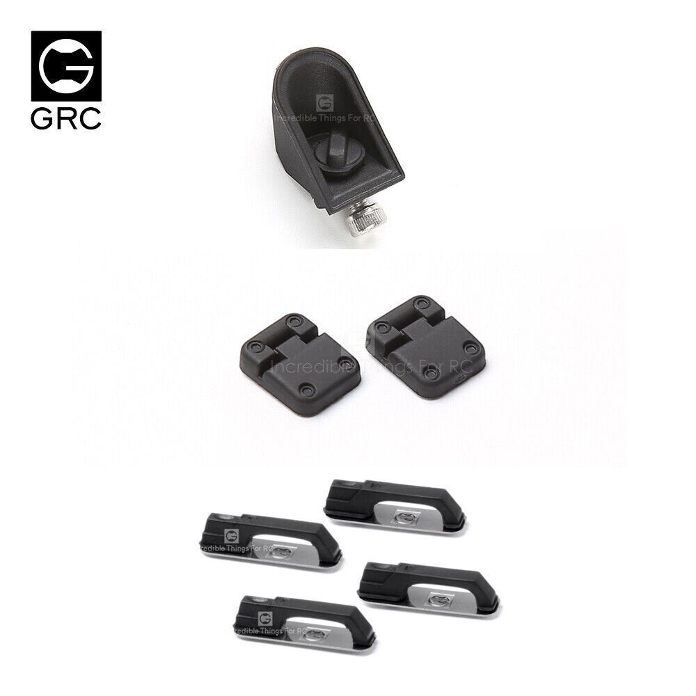 Simulation-Fuel-Tank-Port-Door-Handles-Door-Hinges-For-Traxxas-TRX4-Defender-315924159059