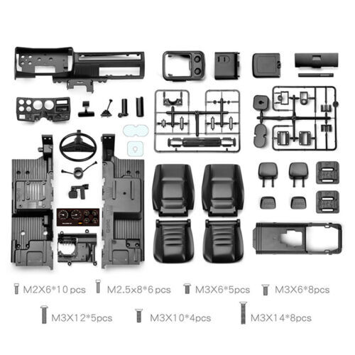 GRC Full Interior Body Shell Cab Seat Kit for 1/10 RC Traxxas TRX4 1979 Blazer - Image 11
